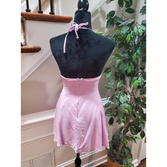 Tobi Women's Pink 100% Viscose Halter Neck Sleeveless Casual Top Blouse Size M - Picture 7 of 12